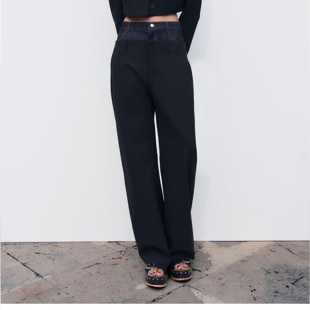 Zara Contrasting pants Ref Code: 2745/477